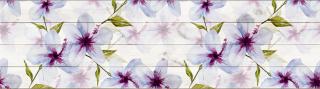 Samolepící bordura - Fialové květy, 13,8cm x 5m,  WB 8235