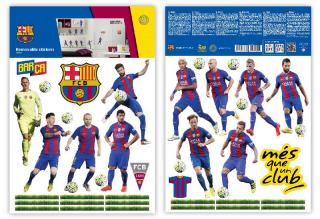 Samolepky na zeď Fotbalový klub FC Barcelona, 29,7x42 cm