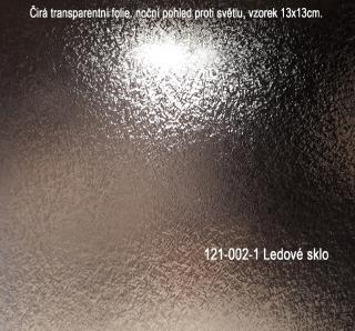 Transparentní 122 cm široká samolepící folie - 5 vzorů Varianta: Ledové sklo