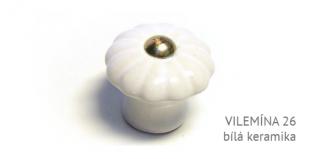 VILEMINA kombinovaný knopek 26,29,35,44 Varianta: VILEMINA 26 bílá keramika