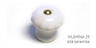 VILEMINA kombinovaný knopek 26,29,35,44 Varianta: VILEMINA 29 bílá keramika