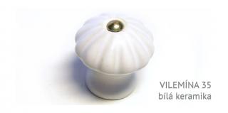 VILEMINA kombinovaný knopek 26,29,35,44 Varianta: VILEMINA 35 bílá keramika