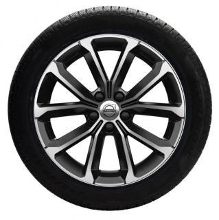 SADA ZIMNÍCH PNEU CONTINENTAL 225/50 R17 A DISKŮ Z LEHKÝCH SLITIN 17