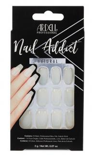 Ardell - Nehty Ardell Nail Addict Natural - Natural Squared (24 ks)
