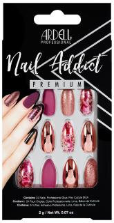 Ardell - Nehty Ardell Nail Addict Premium - Chrome Pink (24 ks)