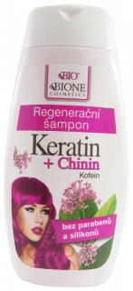 BIONE COSMETICS - BIO KERATIN + CHININ Regenerační šampon 260ml