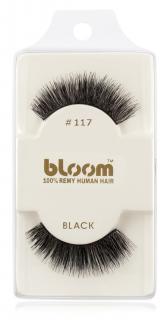 Bloom 100% Remi Human Hair 117 umělé přírodní nalepovací řasy obloučkové černé