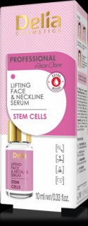 Delia Cosmetics Face Care Stem Cells intenzivní zpevňující a protivráskové sérum s kmenovými buňkami na obličej krk a dekolt 10 ml