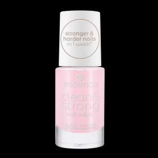 ESSENCE - lak na nehty clean & strong 01. Pink Clouds 8ml