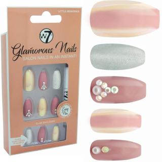 W7 - Nalepovací nehty Glamorous nails Little Memories (24 ks)