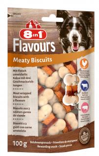 8in1 FLAVOURS Meaty Biscuits 100g