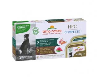 Almo Nature HFC Complete Multipack Jehně s mrkví/Hovězí se zelenými fazolkami 4x85g