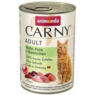 ANIMONDA konzerva CARNY Adult kuře, krůta a králík 400 g