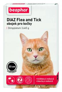 Beaphar Diaz antiparazitický obojek pro kočky 35cm