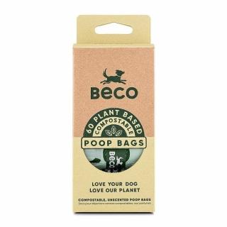 BecoBags, EKO sáčky, 60ks (4 rolky po 15ks)- Kompostovatelné