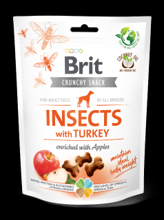 Brit Care Dog Crunchy Cracker s hmyzem, krůtou a jablky 200 g