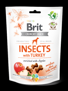 Brit Care Dog Crunchy Cracker s hmyzem, krůtou a jablky 200g
