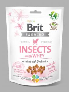 Brit Care Dog Crunchy Cracker s hmyzem, syrovátkou a probiotiky 200g