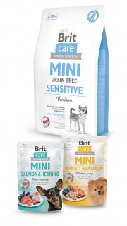Brit Care Mini Grain Free Sensitive 2kg+2x pouch 85g ZDARMA
