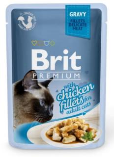 Brit Premium Cat Delicate Fillets in Gravy with Chicken 85 g