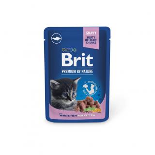 Brit premium cat pouches white fish Kitten 100 g