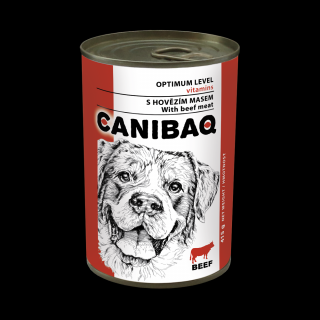 CANIBAQ Classic konzerva pes hovězí 10 x 415g
