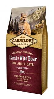 Carnilove Cat Grain Free Lamb&Wild Boar Adult Sterilised 6kg