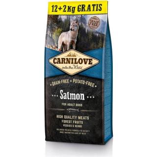 Carnilove Salmon for Adult 14kg  AKCE Carnilove Salmon for Adult 12+2kg - losos