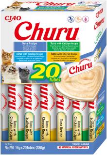 Churu cat masové pyré mix - tuňák 280g (BAL.)