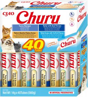 Churu cat masové pyré mix - tuňák 560g (BAL.)