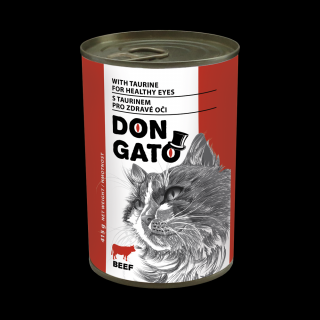 DON GATO konzerva kočka - hovězí 10 x 415g
