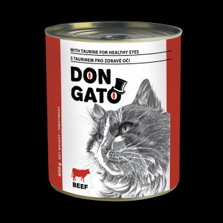 DON GATO konzerva kočka - hovězí 6 x 850g