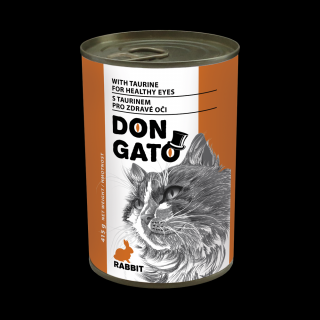 DON GATO konzerva kočka - králík 10 x 415g