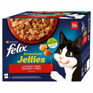 Felix Sensations Jellies multipack výběr v ochuceném želé 24 x 85 g