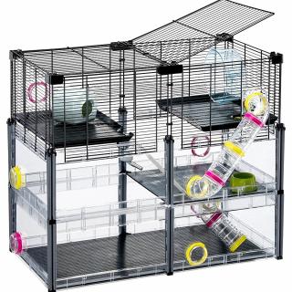 Ferplast MULTIPLA HAMSTER CRYSTAL vícepatrová modulární klec pro křečky a myši