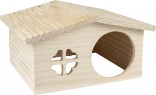 FLAMINGO domeček HOUSE STALLY WOOD 32,5x27,5x17,5cm