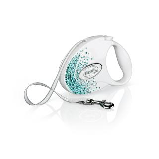 Flexi Glam Splash Ocean M páska 5m/25kg bílé