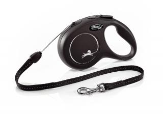 Flexi New Classic S šnůra 8m/12kg černá