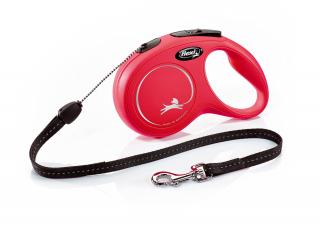 Flexi New Classic S šňůra 8m/12kg červená