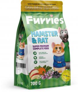 Furries Extrudované Granule Křecek, potkan a myš 700 g
