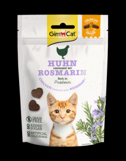 Gimcat CrunchySnacks Kuře s romarýnem 50g