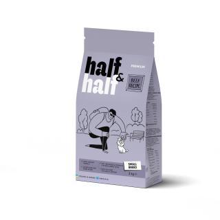 Half&Half Adult Small Breed hovězí granule pro psy 2kg