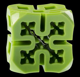 Hračka GIMDOG CRAZY kostka s TPR gumy zelená