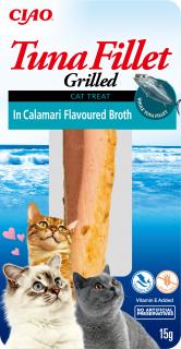 Inaba tuňákový filet pro kočky - kalamáry 15g