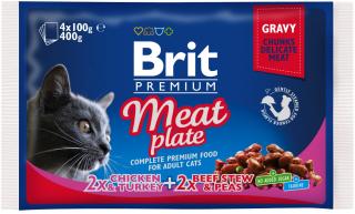 Kapsička Brit Cat Premium Pouches masová variace 4 x 100 g