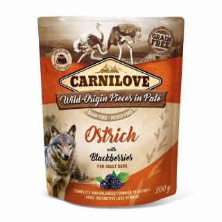 Kapsička Carnilove Dog Paté Ostrich with Blackberries 300 g