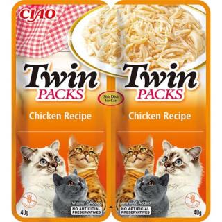 Kapsička Churu Cat Twin Packs - kuře ve vývaru 80g