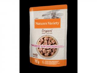 Kapsička Nature's Variety original pro kočky s hovězím a kuřetem 70 g