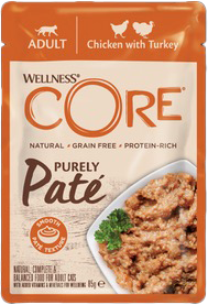 Kapsička Wellness Core Cat Paté kuře a krůta 85g