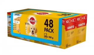 kapsičky Pedigree Junior mixovaný výběr s rýží v želé 4x (12x100g)